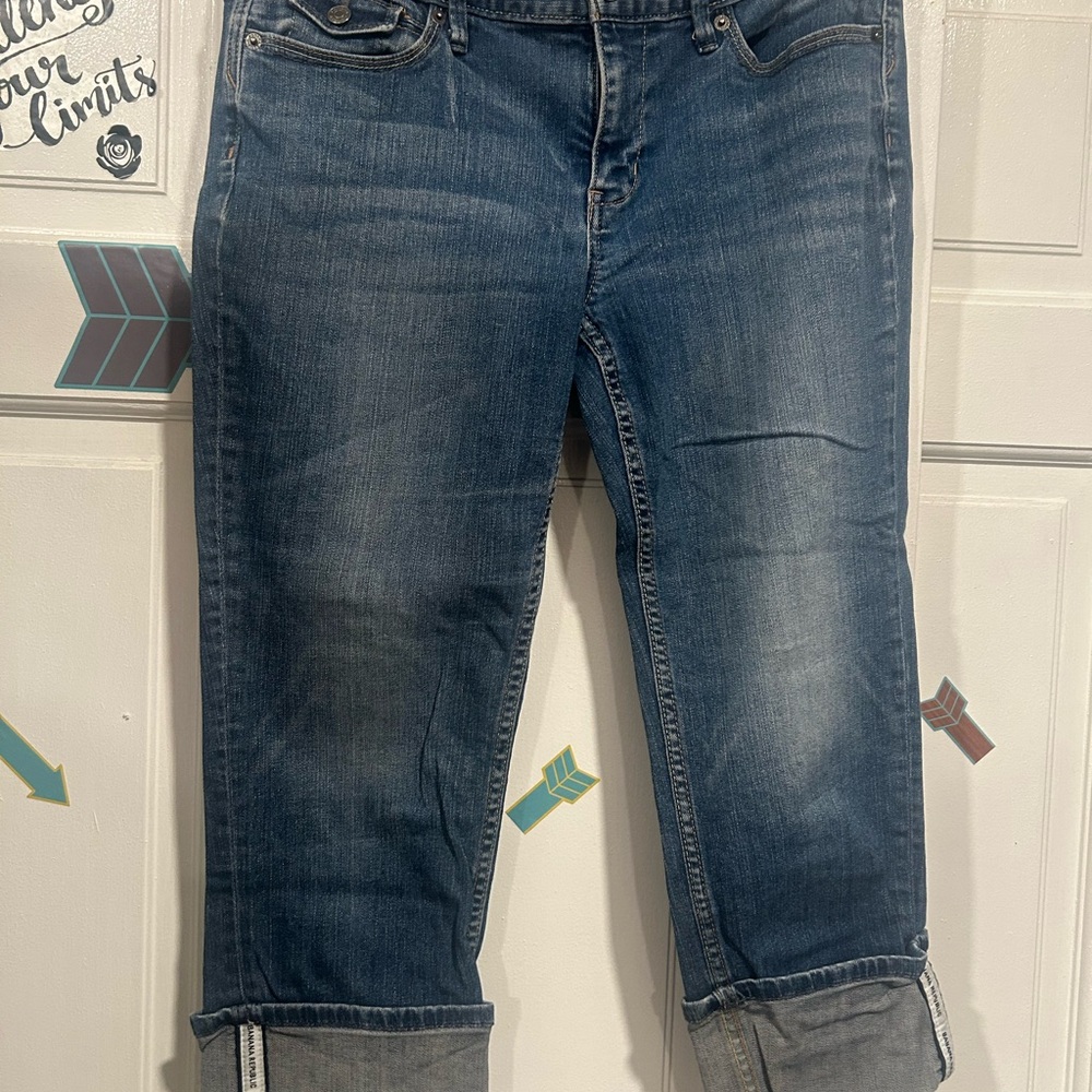 Banana Republic Dark Blue Boyfriend Jeans